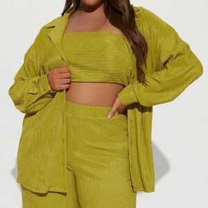 Oversized Chartreuse Jacket